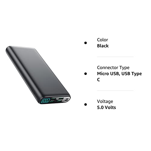 Portable Charger 38800mAh,LCD Display Power Bank,4 USB Outputs Battery Pack Backup, USB-C in&out Dual Input Phone Charging Compatible with iPhone 15/14/13 Pro Max/12,Android Samsung Galaxy Pixel Nexus