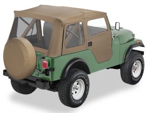 Bestop 5159704 Tan Supertop Classic For 1976-1983 Jeep CJ5