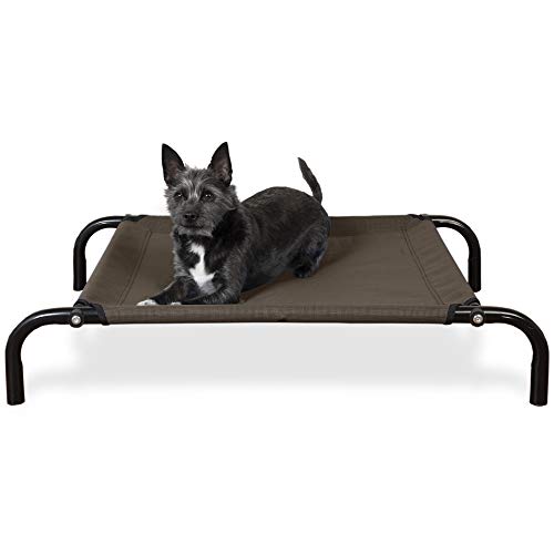 Furhaven Elevated Dog Bed for Small Dogs, Perfect for Indoor & Outdoor Use w/ High Airflow Cooling - Reinforced Cot Bed - Deep Blue, Small