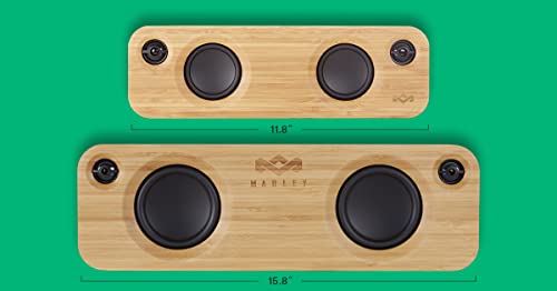 House of Marley - Get Together Bluetooth Portable Bluetooth Speaker and Audio System - 3.5 Woofer & 1 Tweeters, 30m Wireless Range, 8 Hour Playtime, Sustainably Crafted, Signature Black