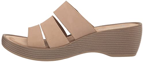 Eastland Women's June Wedge Sandal, TAN, 7