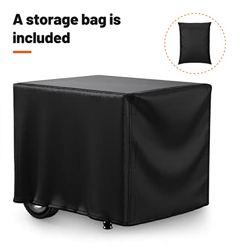 Mrrihand Patio Furniture Covers, 4 Piece Outdoor Furniture Cover Waterproof includ Ourdoor Sofa Cover, 2 Chair Covers, Coffee Table Cover with Windproof Buckle Strap and Adjustable Drawstring