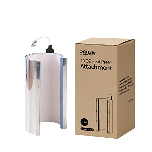PYD Life 40 OZ Tumbler Mug Heat Press Attachment with 5 Pin for 40 OZ Tumbler with Handle Sublimation,32 OZ Sublimation Water Bottles Tumblers