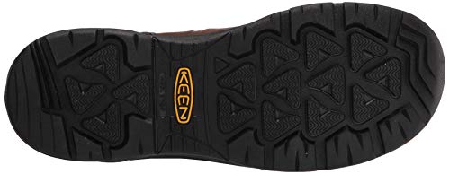 KEEN Utility Men's Dover 8" 600g Leather Waterproof Composite Toe Work Boots, Dark Earth/Black, 10