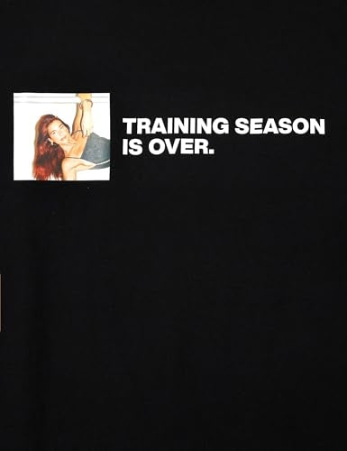 Dua Lipa Unisex's Standard Official Merch Training Season Photo T-Shirt, Black