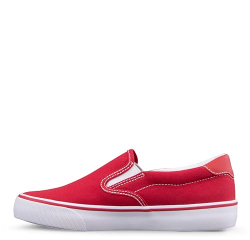 Lugz Women's Clipper Classic Slip-on Fashion Sneaker, Black/Grey/White, 11 Wide