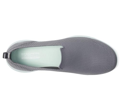 Skechers Women's GO Walk Joy-Sensational Day Sneaker, Gray/Mint, 10