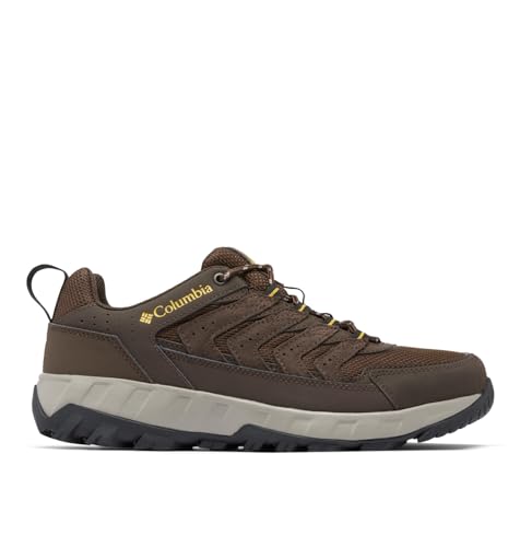 Columbia Men's Strata Trail Low, Cordovan/Golden Yellow, 10