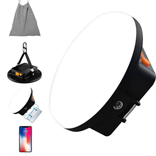 IODOO 10000mAh 30W Rechargeable Camping Light with Remote 2500LM 2700/4000/6500K LED Camping Lantern Portable Camping Light IP65 Waterproof Tent Light Power Failure Emergency Survival Kits