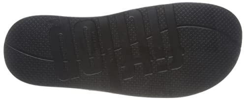 Fitflop Women's Slide Flat Sandal, All Black, 6