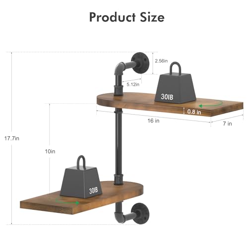 Window Rotating Plant Shelf - 2-Tier Wooden Indoor Plant Stand, 16 inches for Optimal Light Exposure, Wooden Window Shelf for Small Spaces - Ideal for Growing Herbs, Flower Pot Organizer and Storage