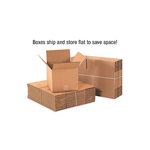 AVIDITI Shipping Boxes Flat 24"L x 24"W x 8"H, 10-Pack | Corrugated Cardboard Box for Packing, Shipping and Storage 24248