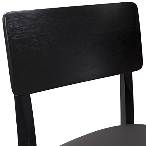 Linon Home Dcor FBA_ Torino Collection Contemporary Bar Stool, 17"W x 20"D x 43"H, Black