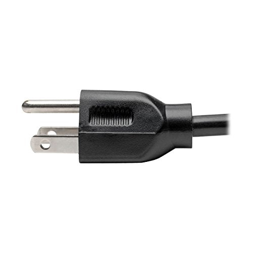 Tripp Lite Standard Computer Power Cord 10A,18AWG (NEMA 5-15P to IEC-320-C13) 20-ft.(P006-020) Black