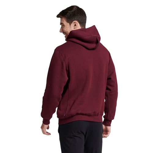 Russell Athletic Men's Dri-Power Fleece Pullover Hood, Maroon, Large