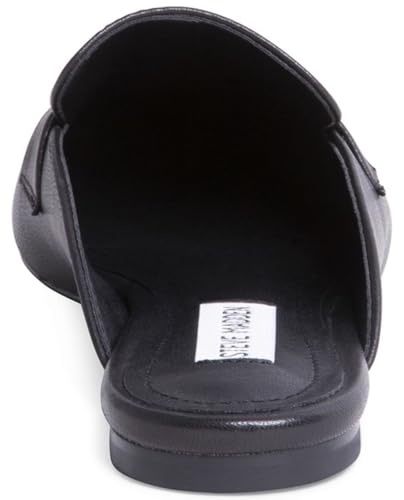 Steve Madden Women's Flavor Mule, Black Leather, 8.5 M US