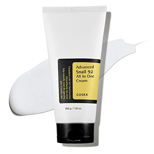 COSRX Snail Mucin 92% Moisturizer, Daily Repair Face Gel Cream Tube Type for Dry, Sensitive Skin, Not Tested on Animals, No Parabens, No Sulfates, No Phthalates, Korean Skincare (3.52Fl Oz / 100g)