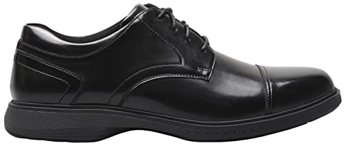 Nunn Bush mens Kore Pro Cap Toe With Kore Slip Resistant Comfort Technology Oxford, Black, 9 X-Wide US