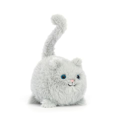 Jellycat Kitten Caboodle, Grey Stuffed Animal, 4 inches - Cats and Kittens Plush Toy - Classic Children's Gift