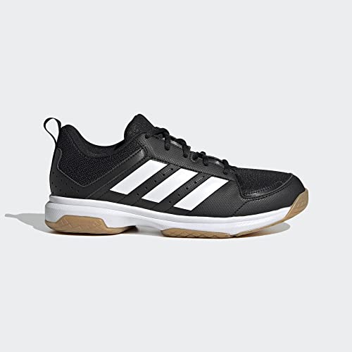 adidas Women's Ligra 7 Indoor Track and Field Shoe, Black/White/Black, 9