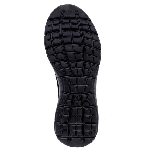Nautica Women's Fashion Sneaker Slip-On Running Shoe Casual Walking Tennis Trainers Allyanna-Black Mono-6.5