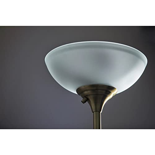 Adesso 4208-21 Bergen Torchiere, Lamp, Black