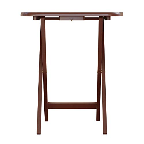 Winsome Lucca Snack Table, 22.83"W x 25.79"H x 15.67"D, Brown,Walnut