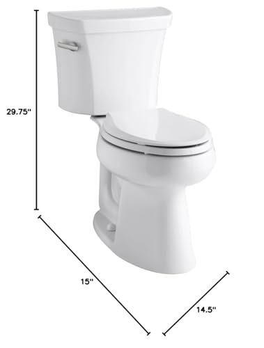 Kohler 3979-0 Highline Comfort Height Two-piece elongated 1.6 gpf chair height toilet