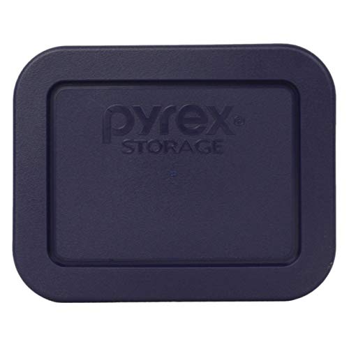 Pyrex 7213-PC 1.9 Cup Dark Blue Rectangle Plastic Food Storage Lid