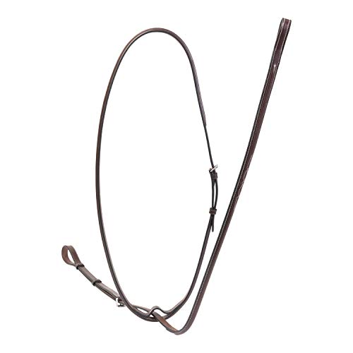 Huntley Equestrian Sedgwick Leather Fancy Stitched Raised Standing Martingale (Australian Nut, Small Pony)