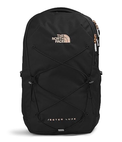 THE NORTH FACE Women's Every Day Jester Laptop Backpack, TNF Black/Burnt Coral Metallic, One Size