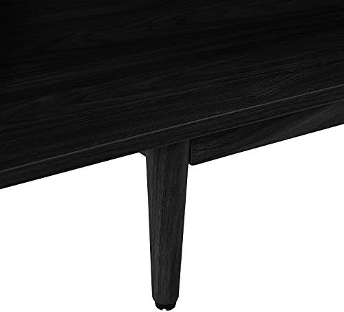 Crosley Furniture Liam Large Vinyl Record Storage TV Stand and Entertainment Center, Media Console, Walnut