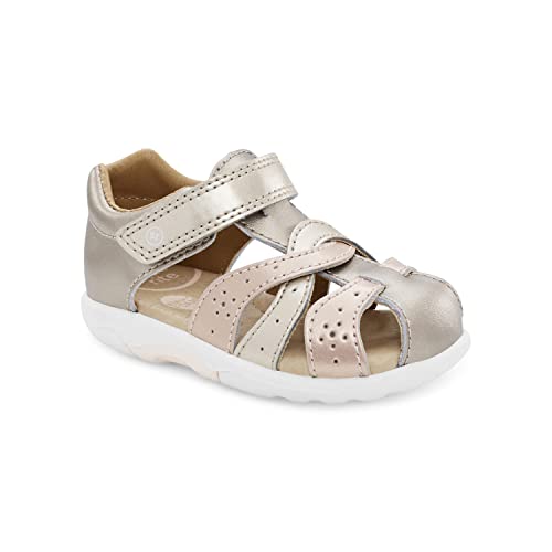 Stride Rite Kids SRTech Xena Sandal, Champagne, 6 US Unisex Toddler