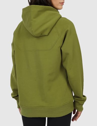 Orolay Women's Casual Hoodies Long Sleeve Sweatshirts Pullover Tops Fashion Spring Activewear with Pocket Green X-Small