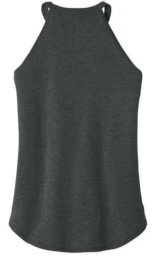 Joe's USA Ladies Perfect Blend Rocker Tank-S-Black Frost