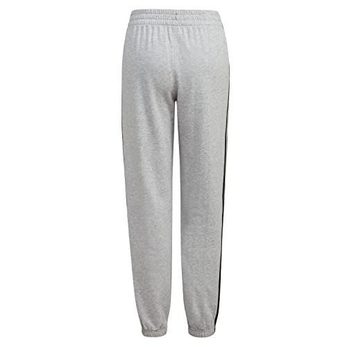 adidas Boys' Toddler Elastic Waistband Essentials French Terry 3-Stripe Jogger, Medium Grey Heather, 3T