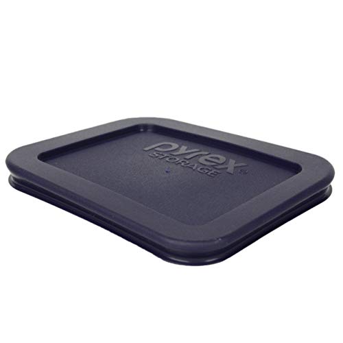 Pyrex 7213-PC 1.9 Cup Dark Blue Rectangle Plastic Food Storage Lid