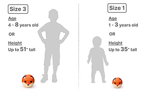 Daball Kid and Toddler Soccer Ball - Size 1, Pump and Gift Box Included (Cookie, The Corgi)