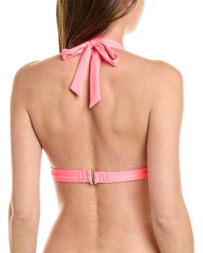 La Blanca Women's Island Goddess Over The Shoulder Halter Bikini Swimsuit Top, Cinnamon, 4