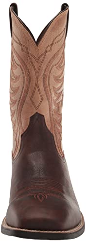 Ariat Mens Amos Western Boot Barley Brown/Tracker Tan 11.5 Wide