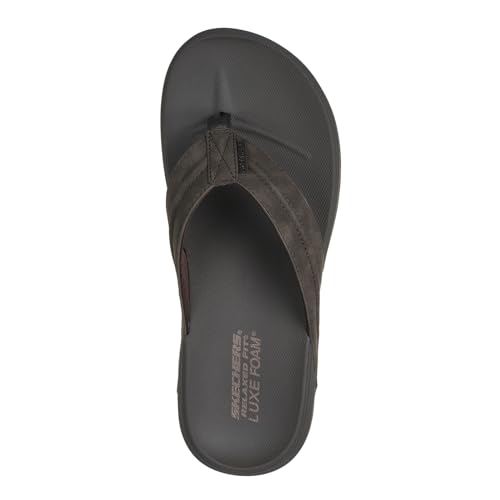 Skechers USA Men's Men's Patino-Marlee Flip-Flop, Choc, 7