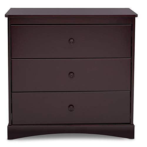 Delta Children Sutton 3 Drawer Dresser with Changing Top, Espresso Java
