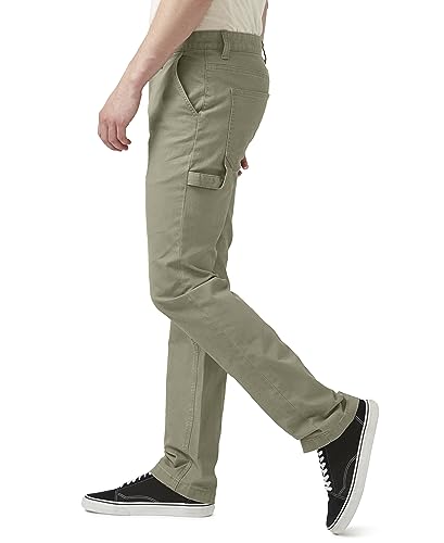 Buffalo David Bitton Men's Straight Six Carpenter Pant, Dark Beige