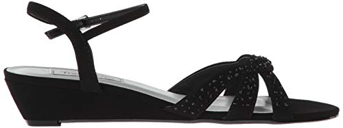 Touch Ups Women's Lena Wedge Sandal, Black, 8.5