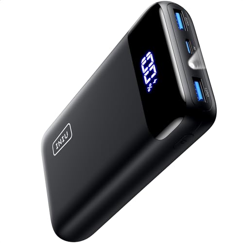 INIU Portable Charger, 22.5W 20000mAh USB C in & Out Power Bank Fast Charging, PD 3.0+QC 4.0 LED Display Phone Battery Pack Compatible with iPhone 15 14 13 12 Pro Samsung S21 Google iPad Tablet, etc.