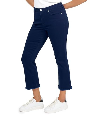 Seven7 Women's Misses Kick Flare, Navy Blue