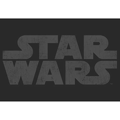 Star Wars Men's Simplest Logo Graphic Tee, black, Small