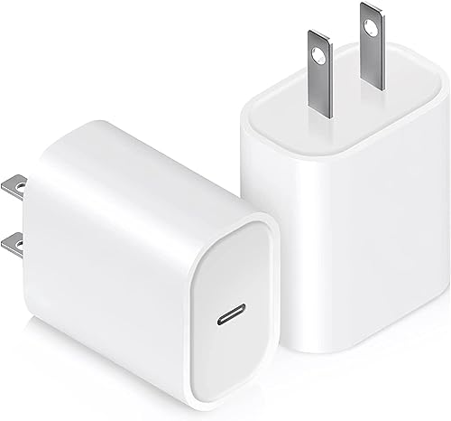 USB C Charger Block 20W, Ocupwei PD 3.0 Fast Charging Wall Charger USBC Power Adapter Type C Brick Cube for iPhone 15/15Pro/15Pro Max/15Plus/14/13/12/11, iPad, Samsung, Google[2 Pack]