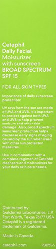 Cetaphil Daily Facial Moisturizer, SPF 15, Fragrance Free, 4 Oz