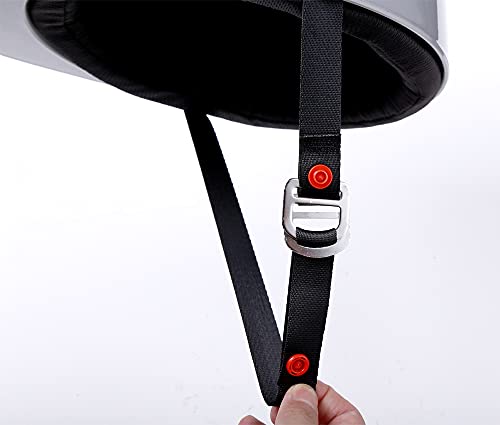 Woljay Vintage Open Face Motorcycle Helmet Retro Baseball Cap Half Helmets Men Women for Cruiser Street Scooter Moped Cap Jet with Mask Glasses - DOT Certified (XX-Large, Smoke)